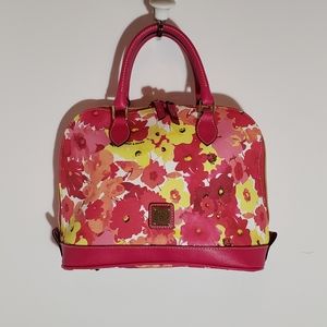 Dooney & Bourke floral "Zip Zip" satchel